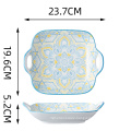 Bohemian Style plates sets dinnerware ceramic dinner porcelain dubai dinnerware sets Ceramic dinner set for gift